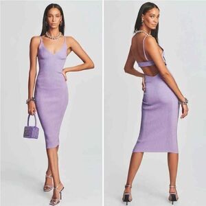 Retrofete AMSTER Rib Knit Glitter Dress Medium NWT $798
